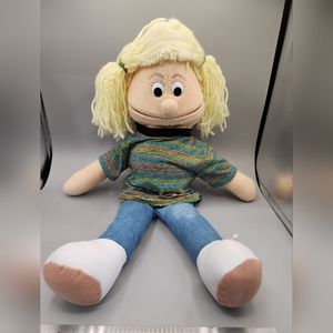 VTG Puppet Partners‎ Blonde Pigtails Girl Hand Puppet Legs Muppet